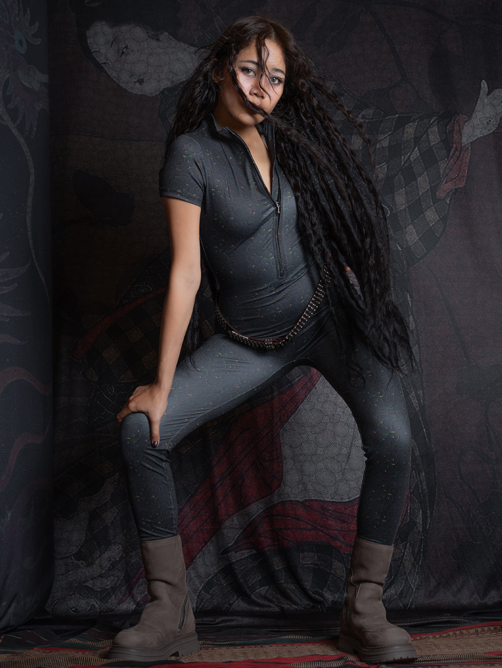 Bodysuit Long / Recycled Soft Poliester - REBIRTH OF IKARO Forest