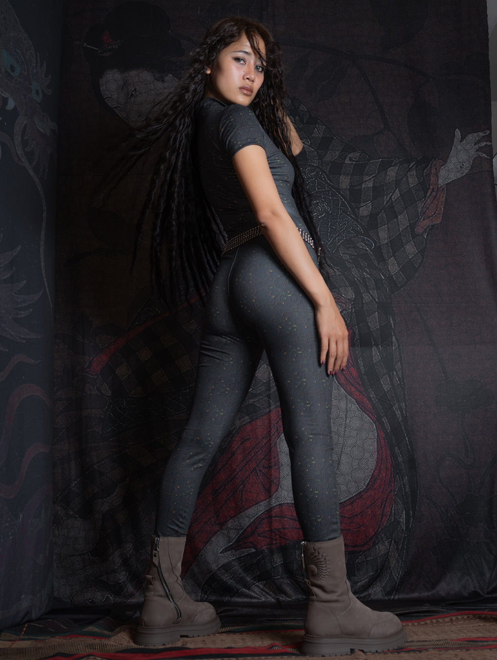 Bodysuit Long / Recycled Soft Poliester - REBIRTH OF IKARO Forest