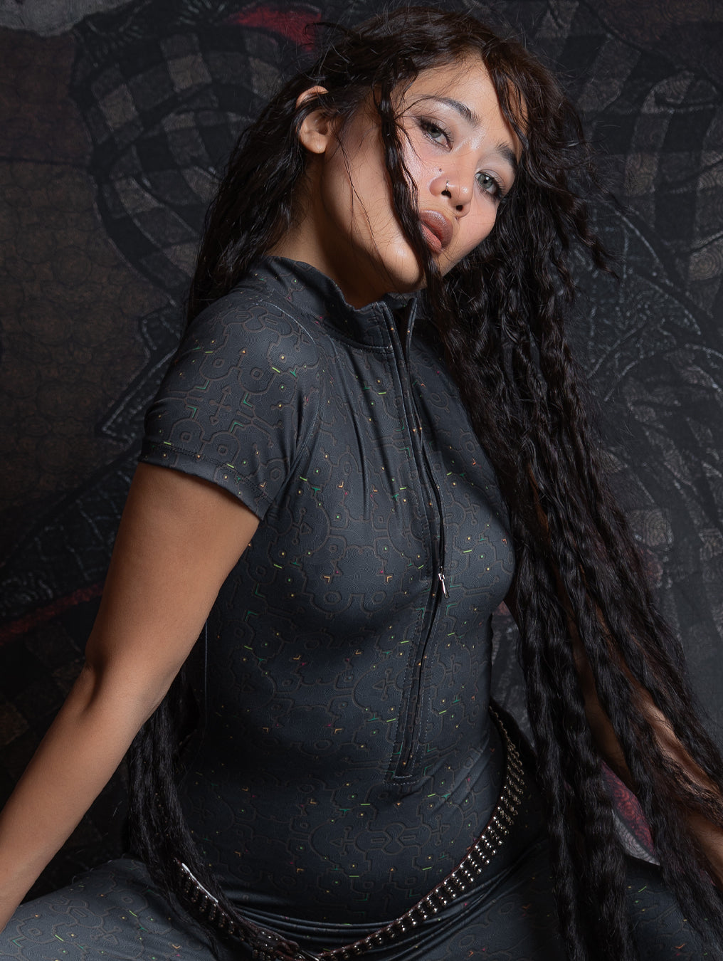 Bodysuit Long / Recycled Soft Poliester - REBIRTH OF IKARO Forest