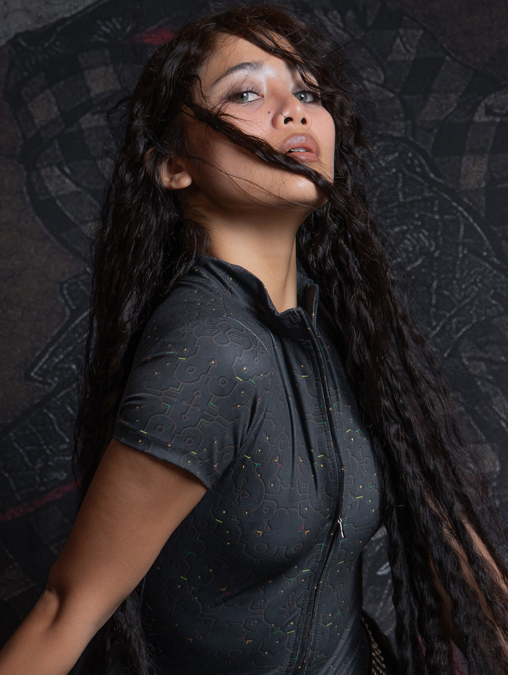Bodysuit Long / Recycled Soft Poliester - REBIRTH OF IKARO Forest