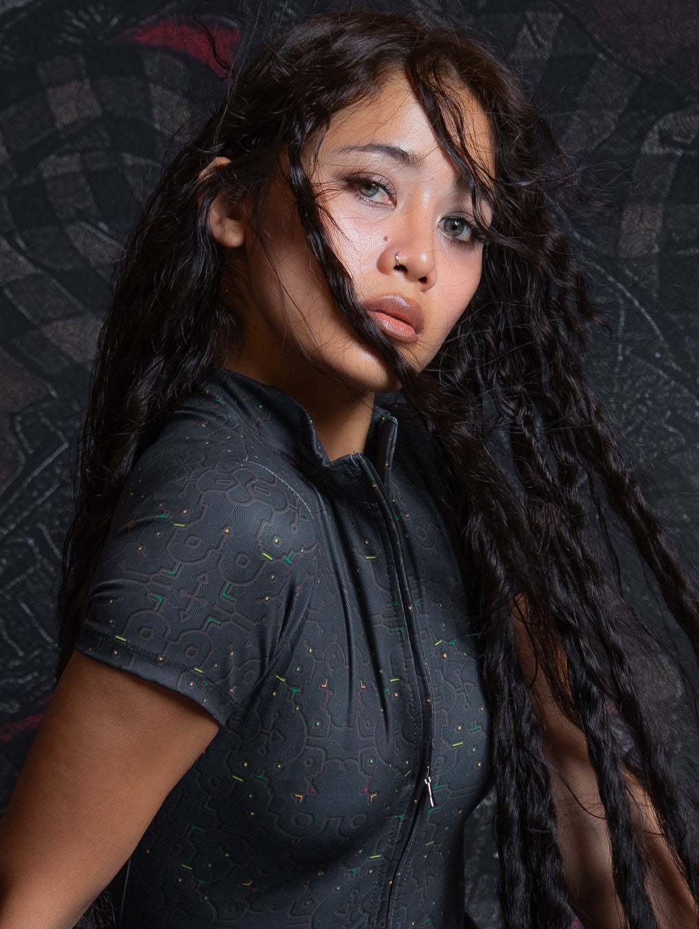Bodysuit Long / Recycled Soft Poliester - REBIRTH OF IKARO Forest