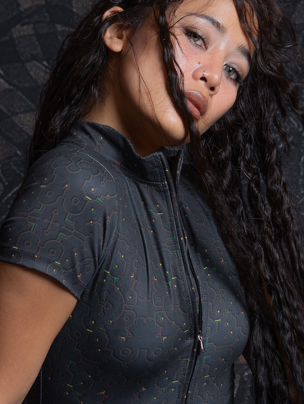 Bodysuit Long / Recycled Soft Poliester - REBIRTH OF IKARO Forest