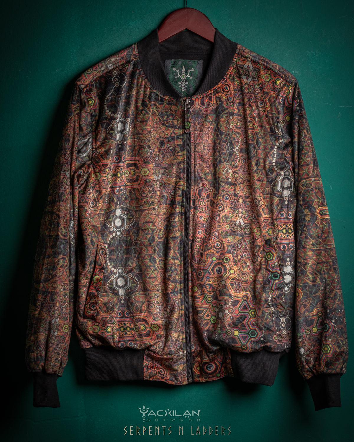 Bomber Unisex / Velvet Fawn - SERPENTS N LADDERS - Yacxilan Artwear