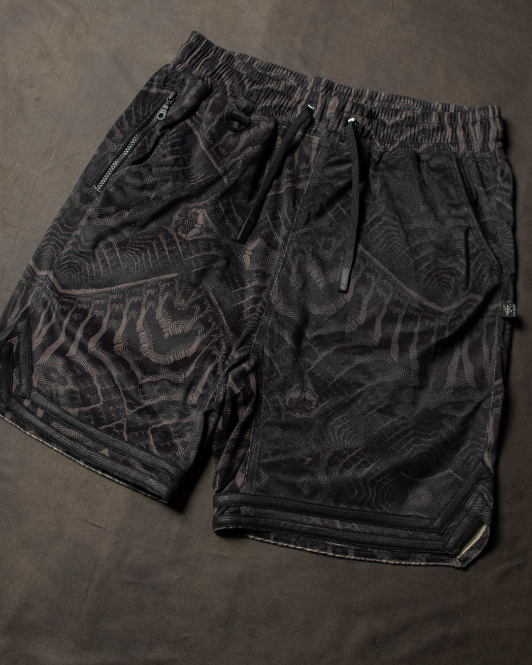 Bossking Shorts Black Mountains / Velvet Fawn - SANDOKAN LAVA