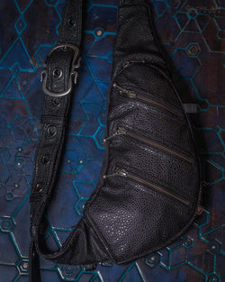 Botta Bag / Fake Leather - BLACK STINGRAY Hook - Yacxilan Artwear