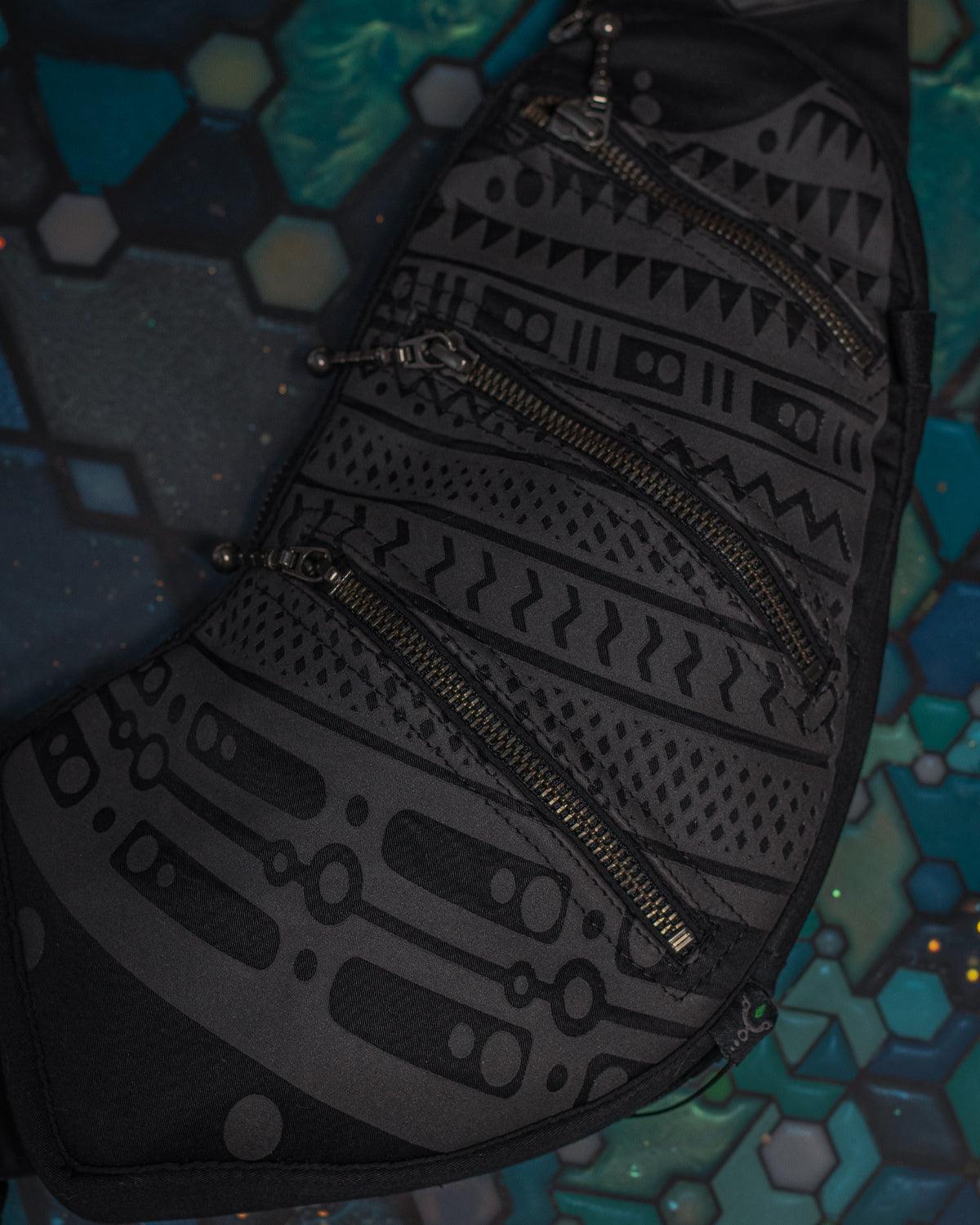 Botta Bag / Cotton Printed Black - TRIBALSEA - Yacxilan Artwear