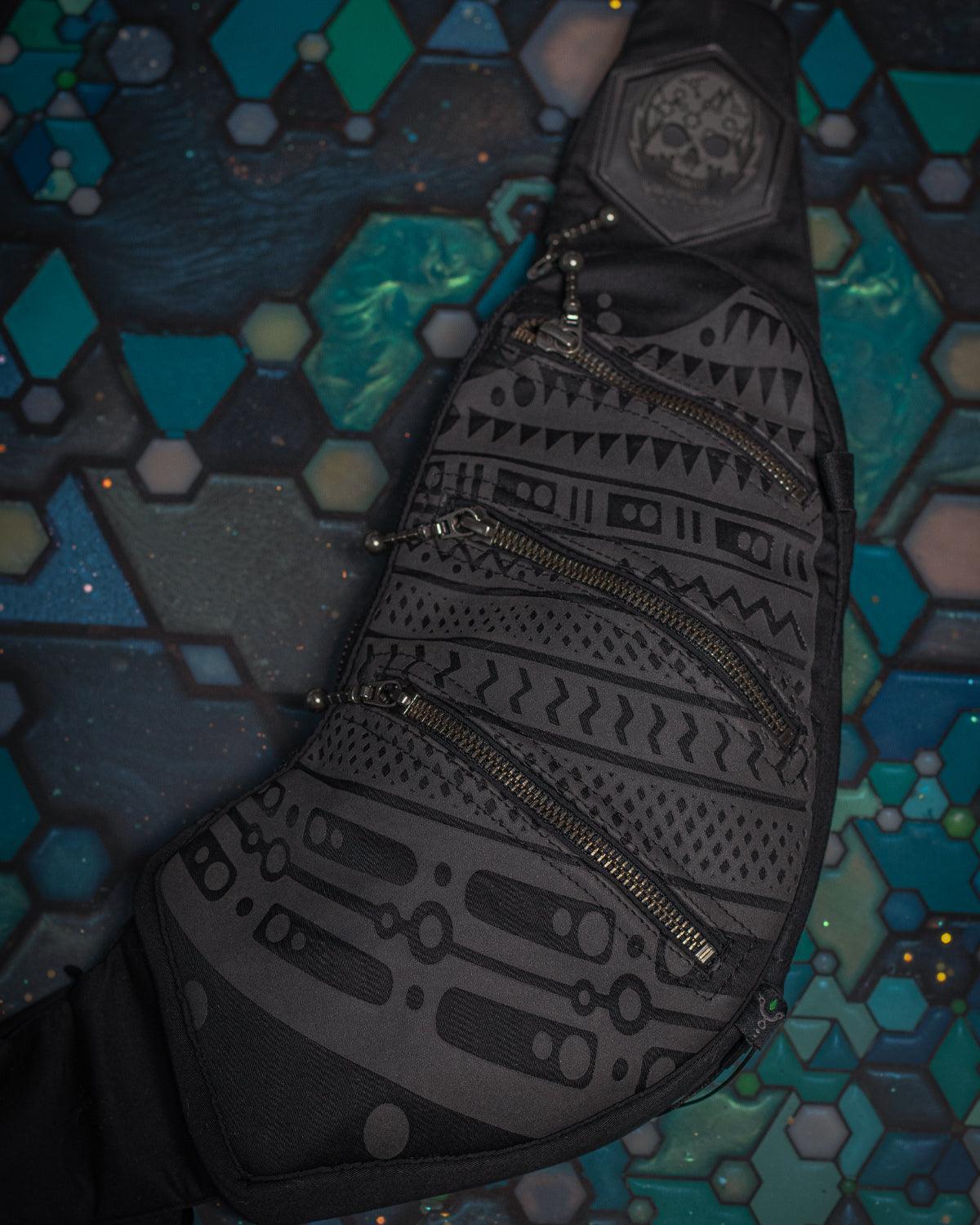 Botta Bag / Cotton Printed Black - TRIBALSEA - Yacxilan Artwear
