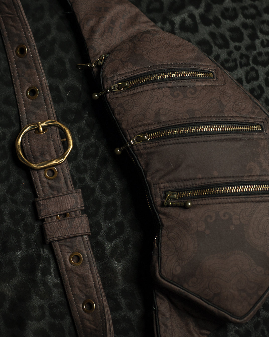 Botta Bag / Cotton Buckle - MAYAN CODEX Brown