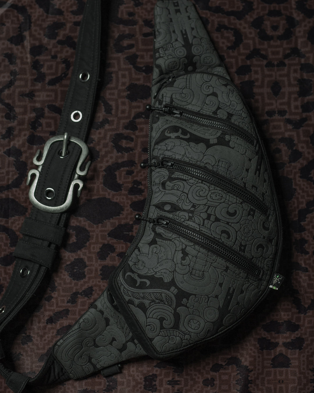 Botta Bag / Cotton - Black MAYAN CODEX Hook