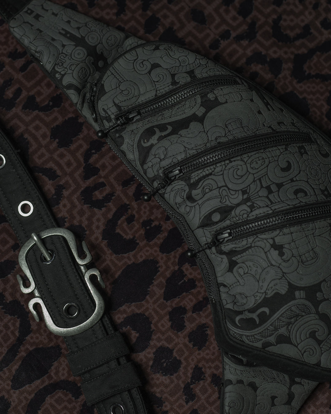 Botta Bag / Cotton - Black MAYAN CODEX Hook