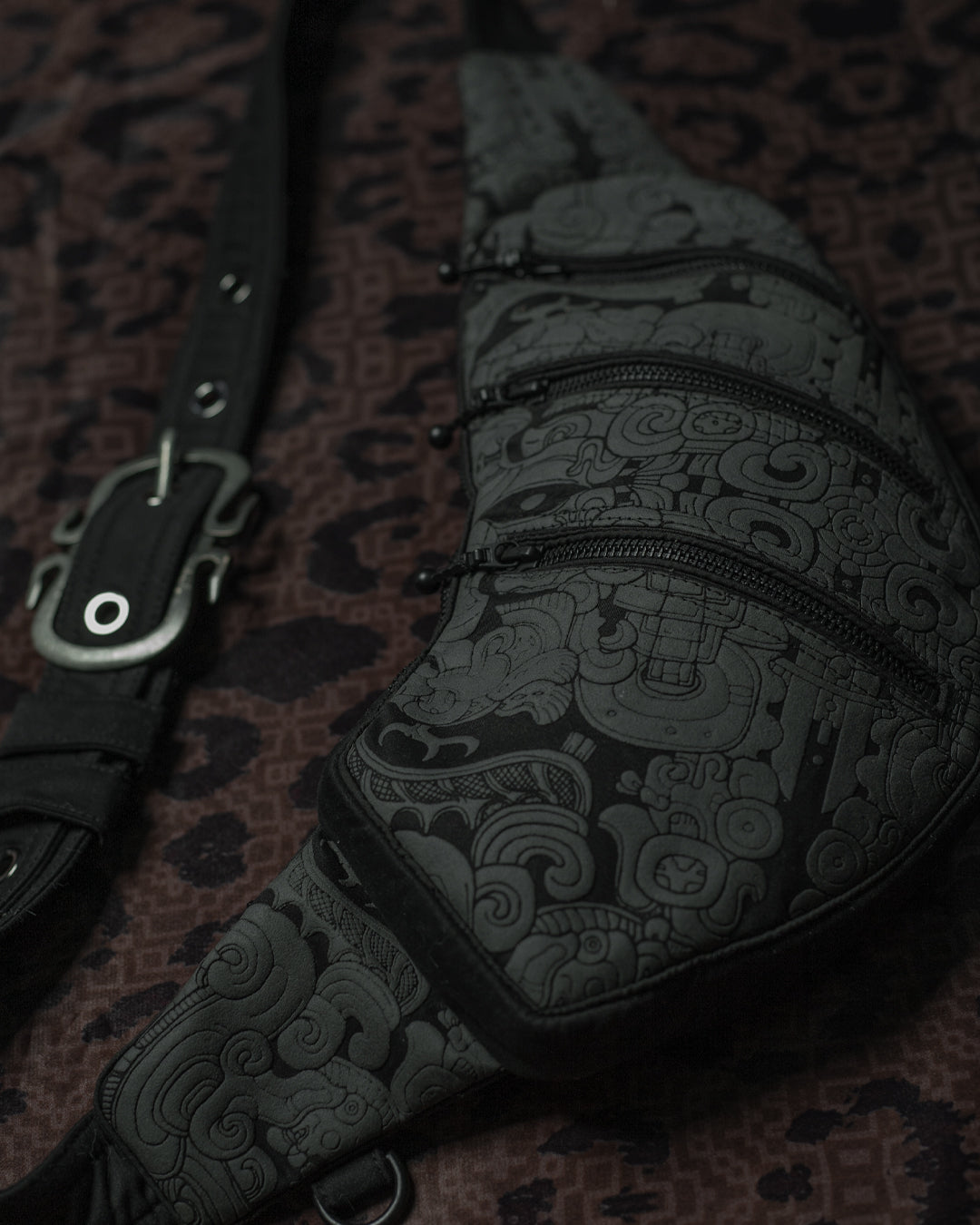 Botta Bag / Cotton - Black MAYAN CODEX Hook