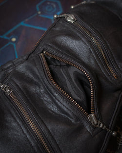 Botta Bag / Fake Leather Rider -BLACK Hook - Yacxilan Artwear