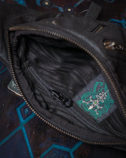 Botta Bag / Fake Leather Rider -BLACK Hook - Yacxilan Artwear