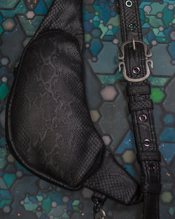 Botta Bag / Fake Leather Hook Buckle - BLAK BOA