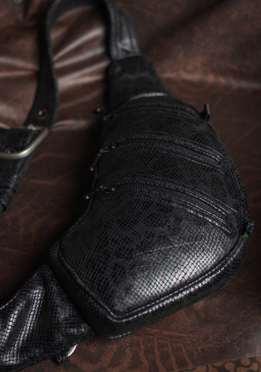 Botta Bag / Fake Leather Buckle - BLAK MAMBA