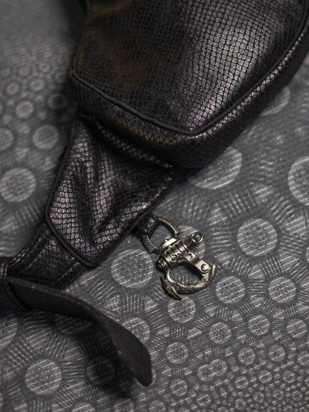 Botta Bag / Fake Leather Hook Buckle - BLAK MAMBA
