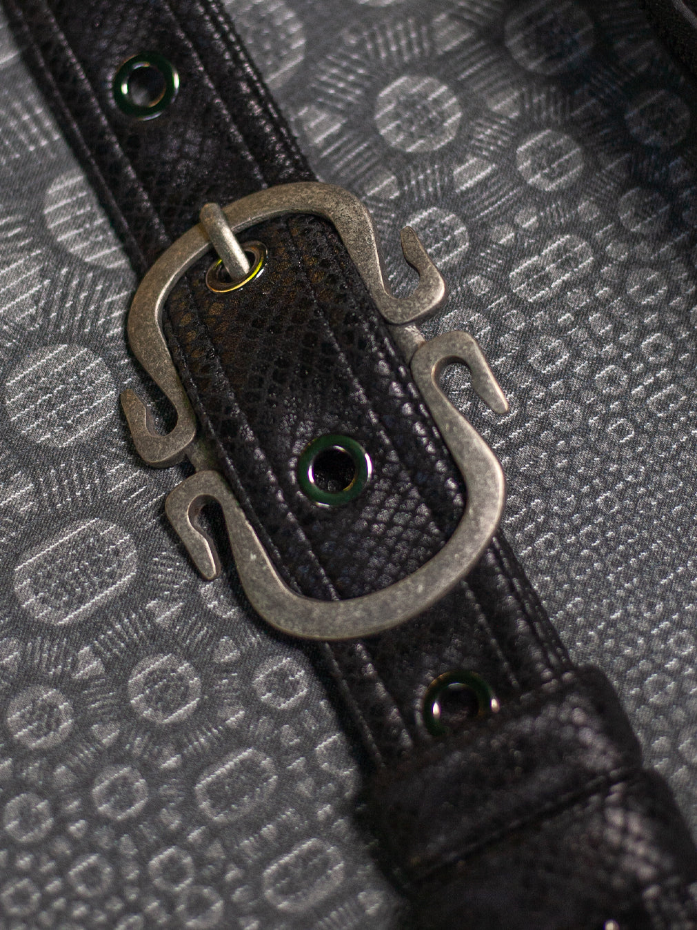 Botta Bag / Fake Leather Hook Buckle - BLAK MAMBA