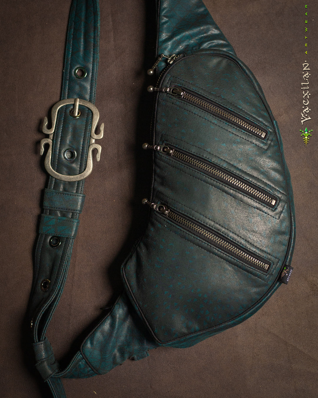 Botta Bag / Fake Leather Hook Buckle - Bottlegreen DESINTEGRATION