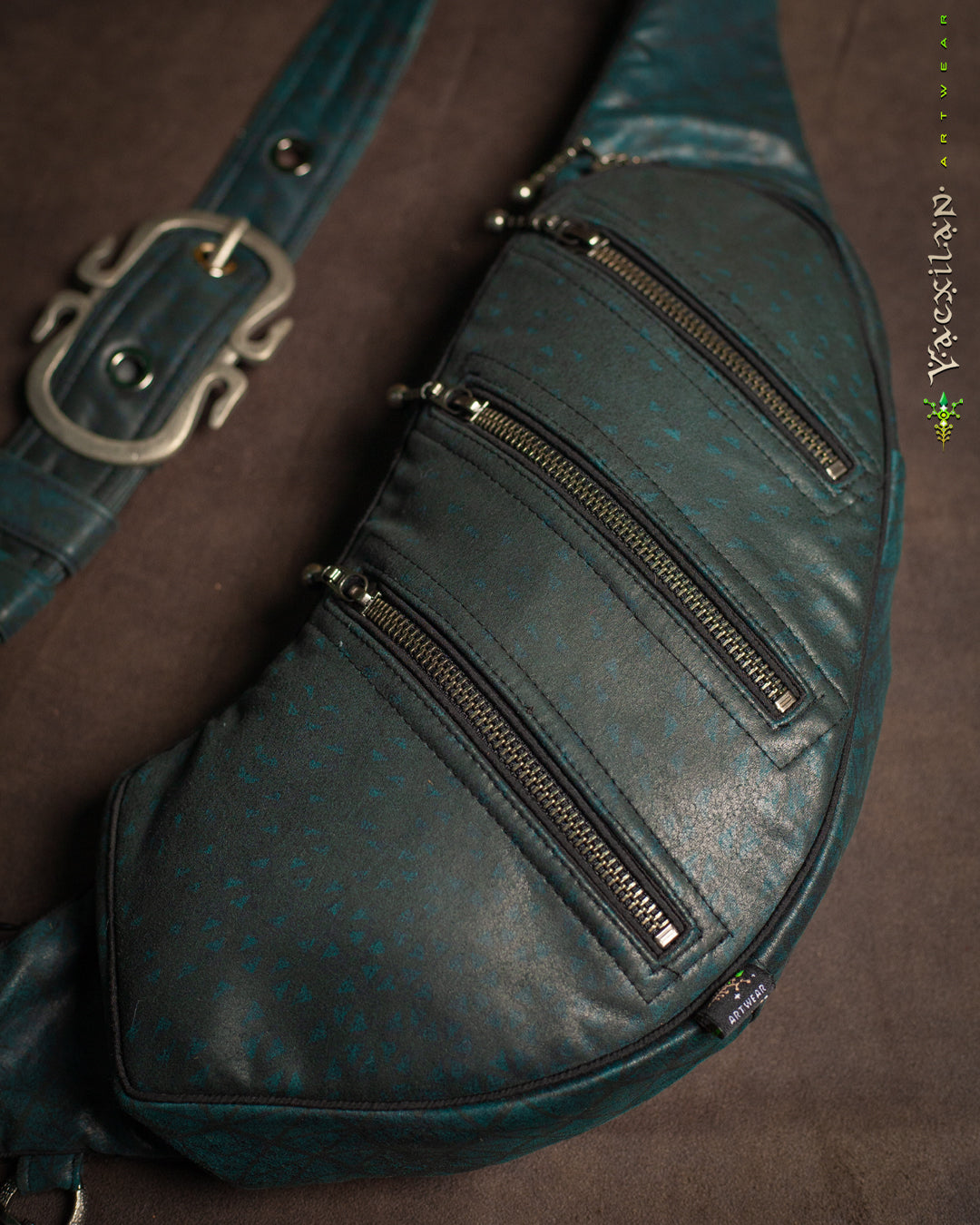 Botta Bag / Fake Leather Hook Buckle - Bottlegreen DESINTEGRATION