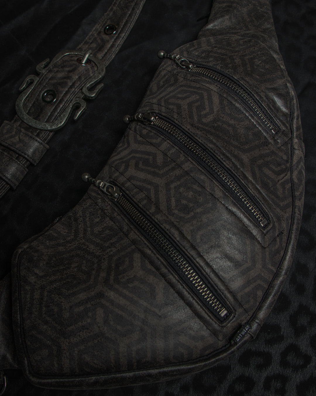 Botta Bag / Fake Leather Pirate Buckle - Grey TRIPIBO