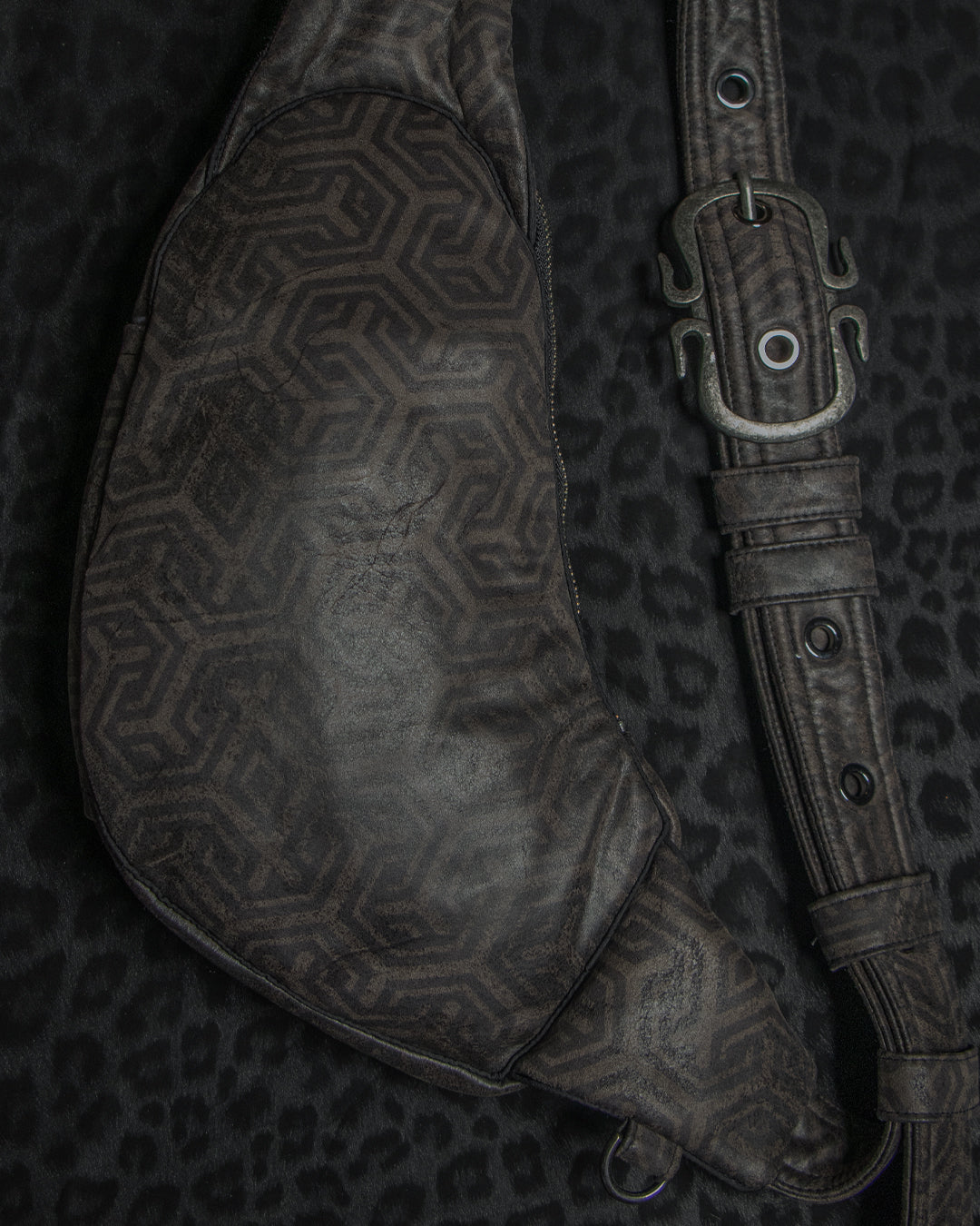 Botta Bag / Fake Leather Pirate Buckle - Grey TRIPIBO
