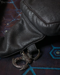 Botta Bag / Fake Leather Rider -BLACK Hook - Yacxilan Artwear