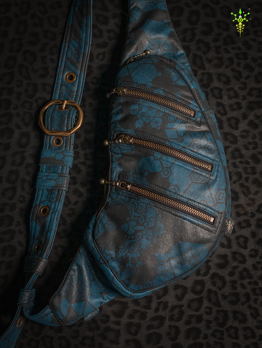 Botta Bag / Fake Leather Buckle - Teal SHAMANKA