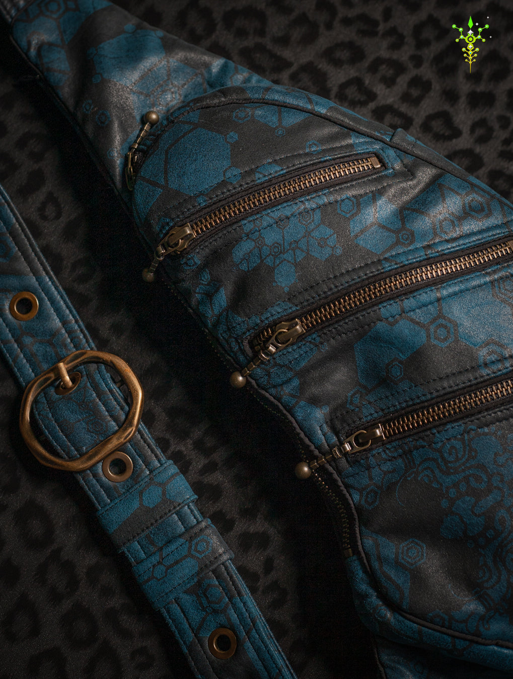 Botta Bag / Fake Leather Buckle - Teal SHAMANKA