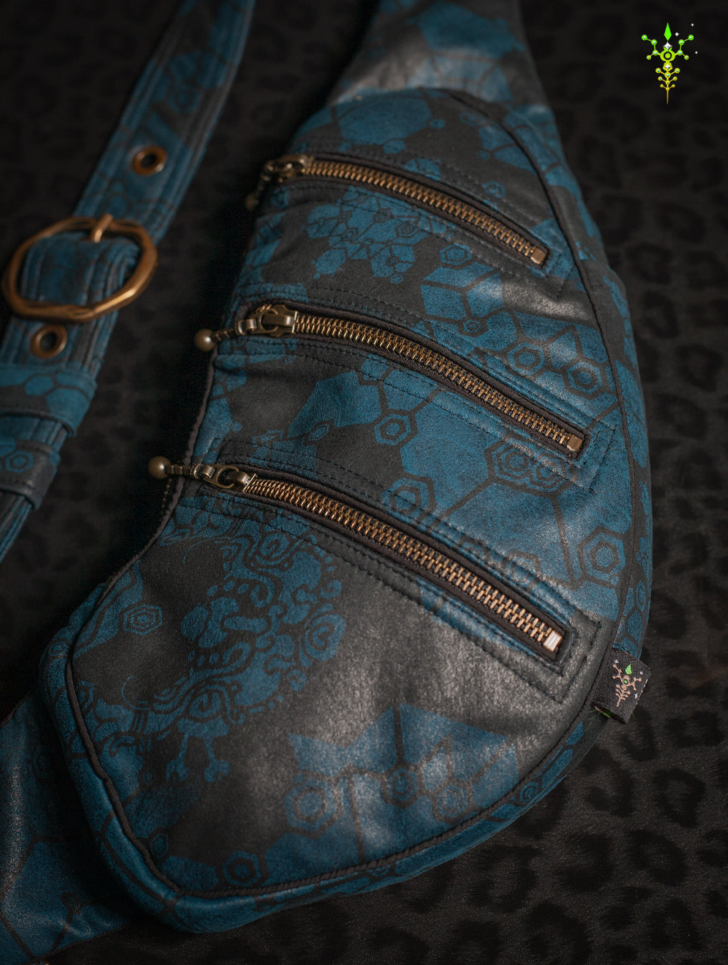 Botta Bag / Fake Leather Buckle - Teal SHAMANKA
