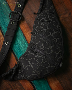 Botta Bag / Cotton Printed Buckle - Black IKARO