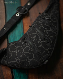 Botta Bag / Cotton Printed Buckle - Black IKARO