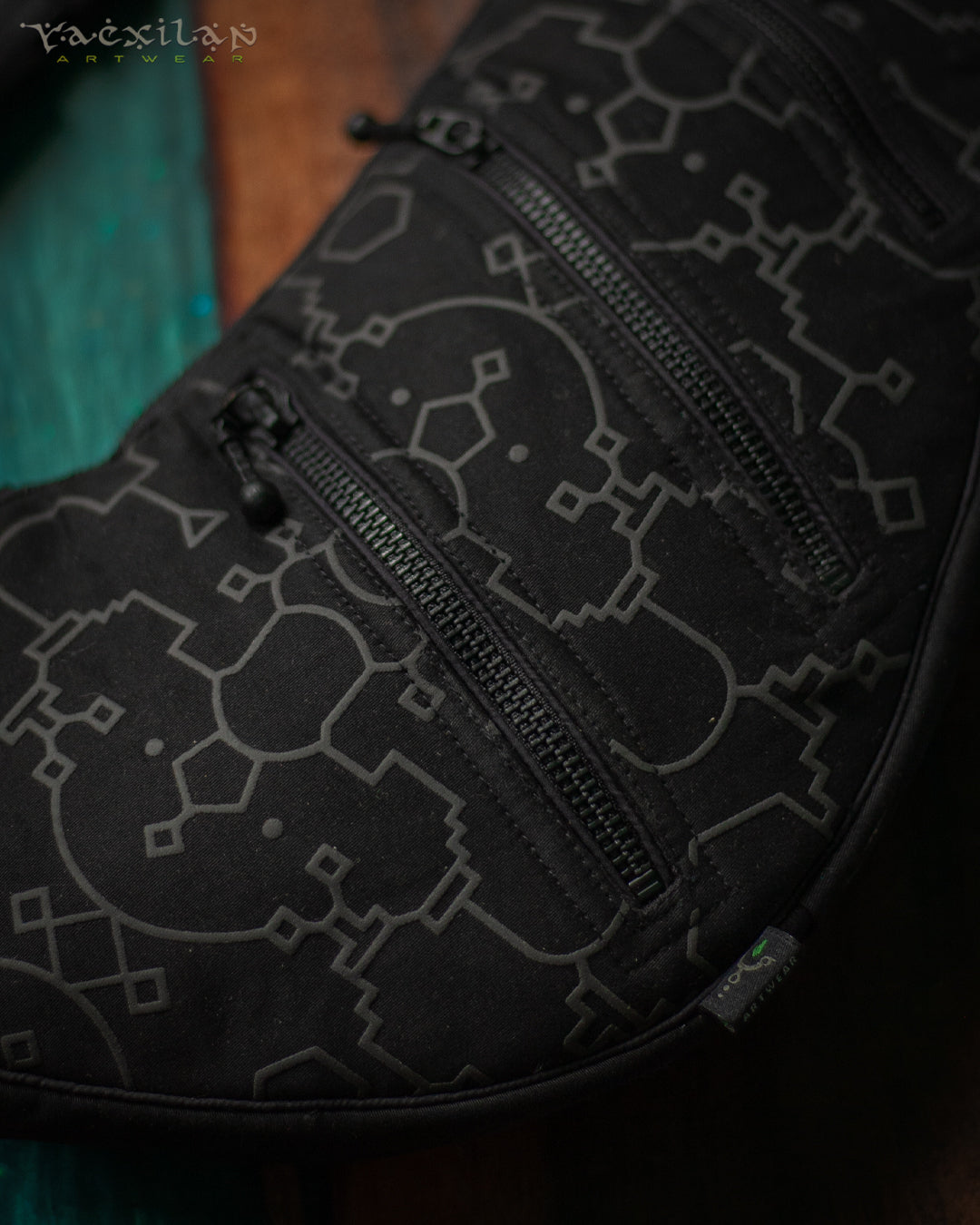 Botta Bag / Cotton Printed Buckle - Black IKARO