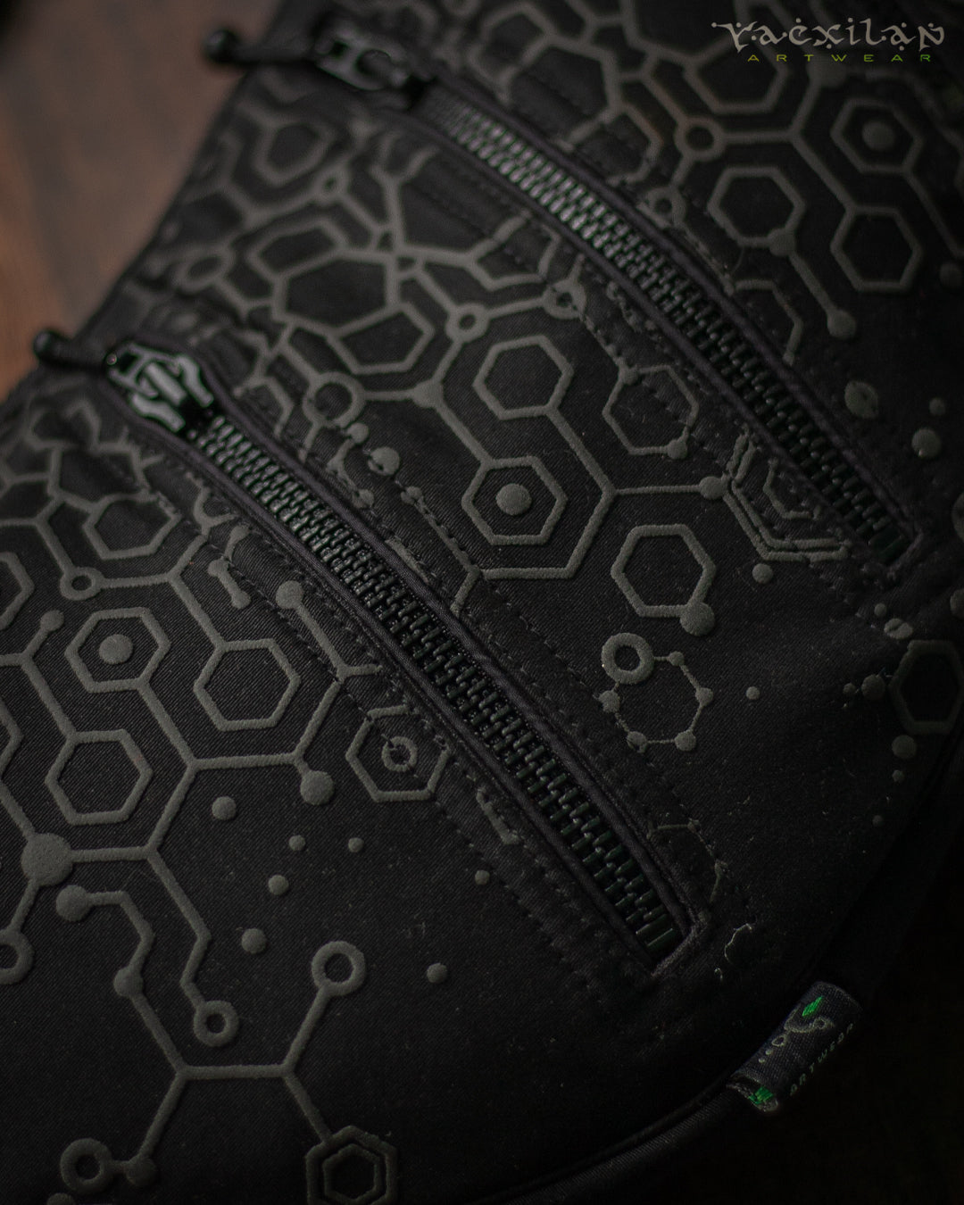 Botta Bag / Cotton Printed Buckle - Black KAMBOZII