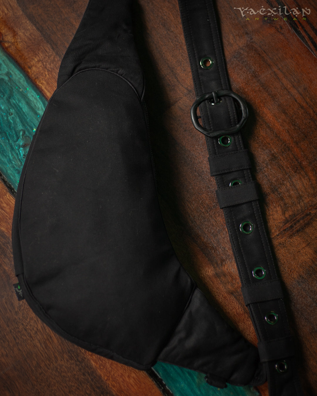 Botta Bag / Cotton Printed Buckle - Black KAMBOZII