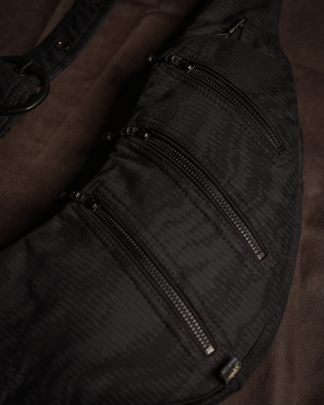 Botta Bag / Cotton Printed Buckle - Black DESERTIKA