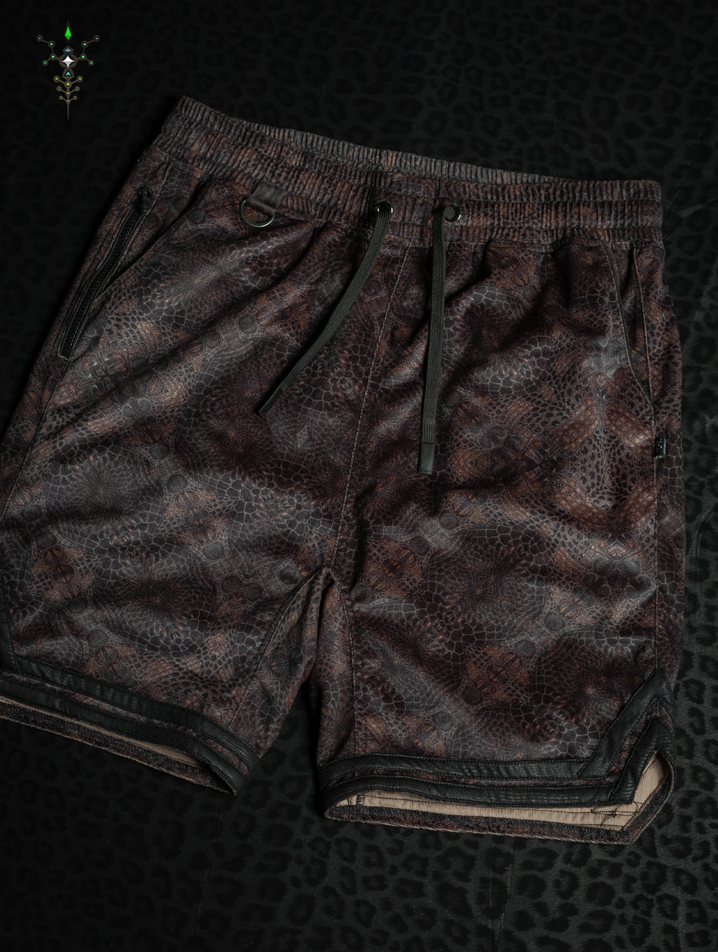 Boxing Shorts Black Mountains / Velvet Fawn - GATOR