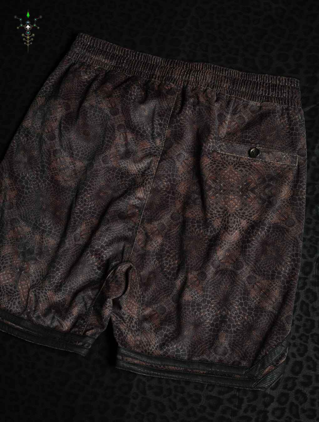 Boxing Shorts Black Mountains / Velvet Fawn - GATOR