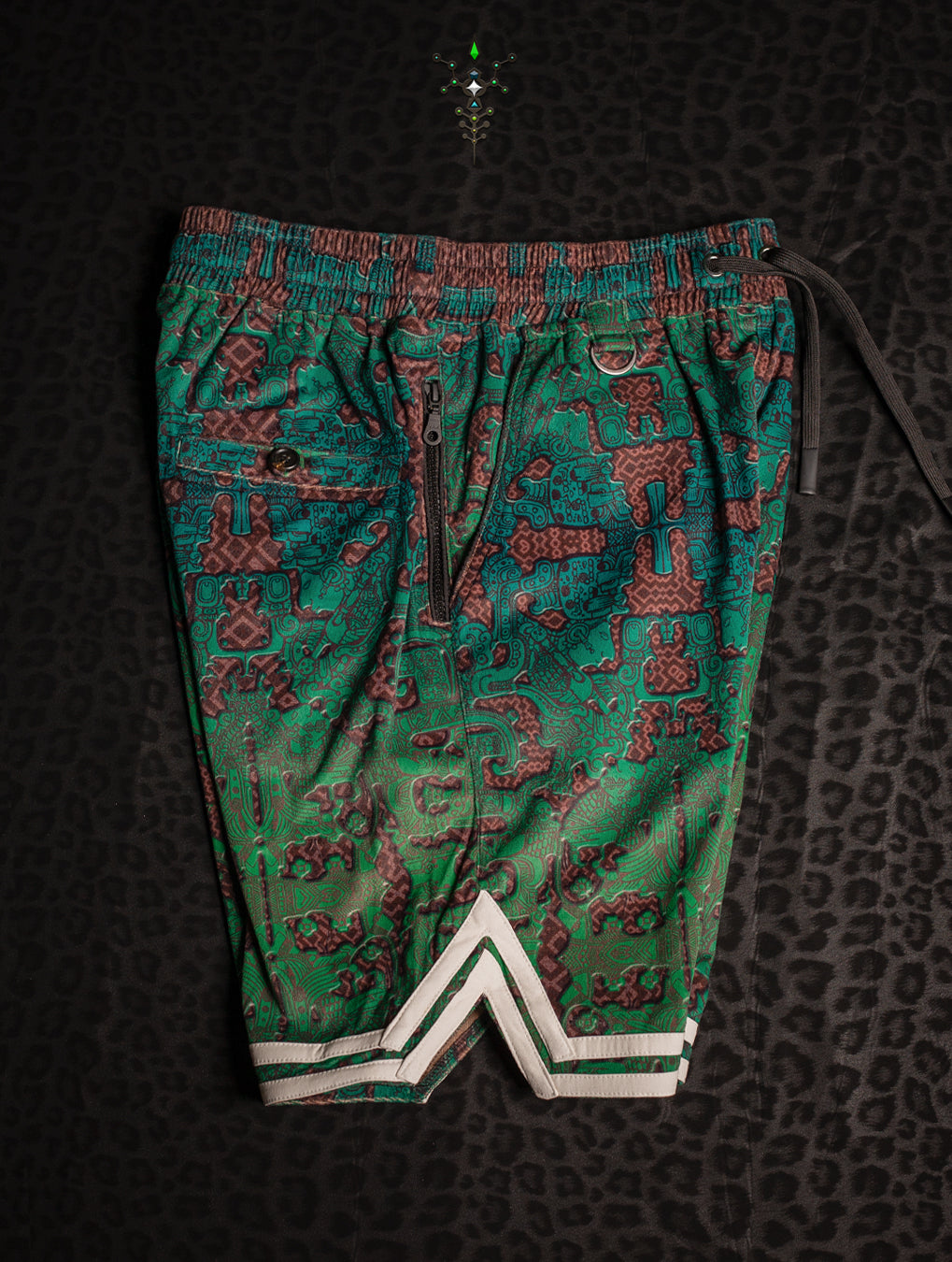Boxing Shorts White Mountains / Velvet Fawn - JADEMAYANS