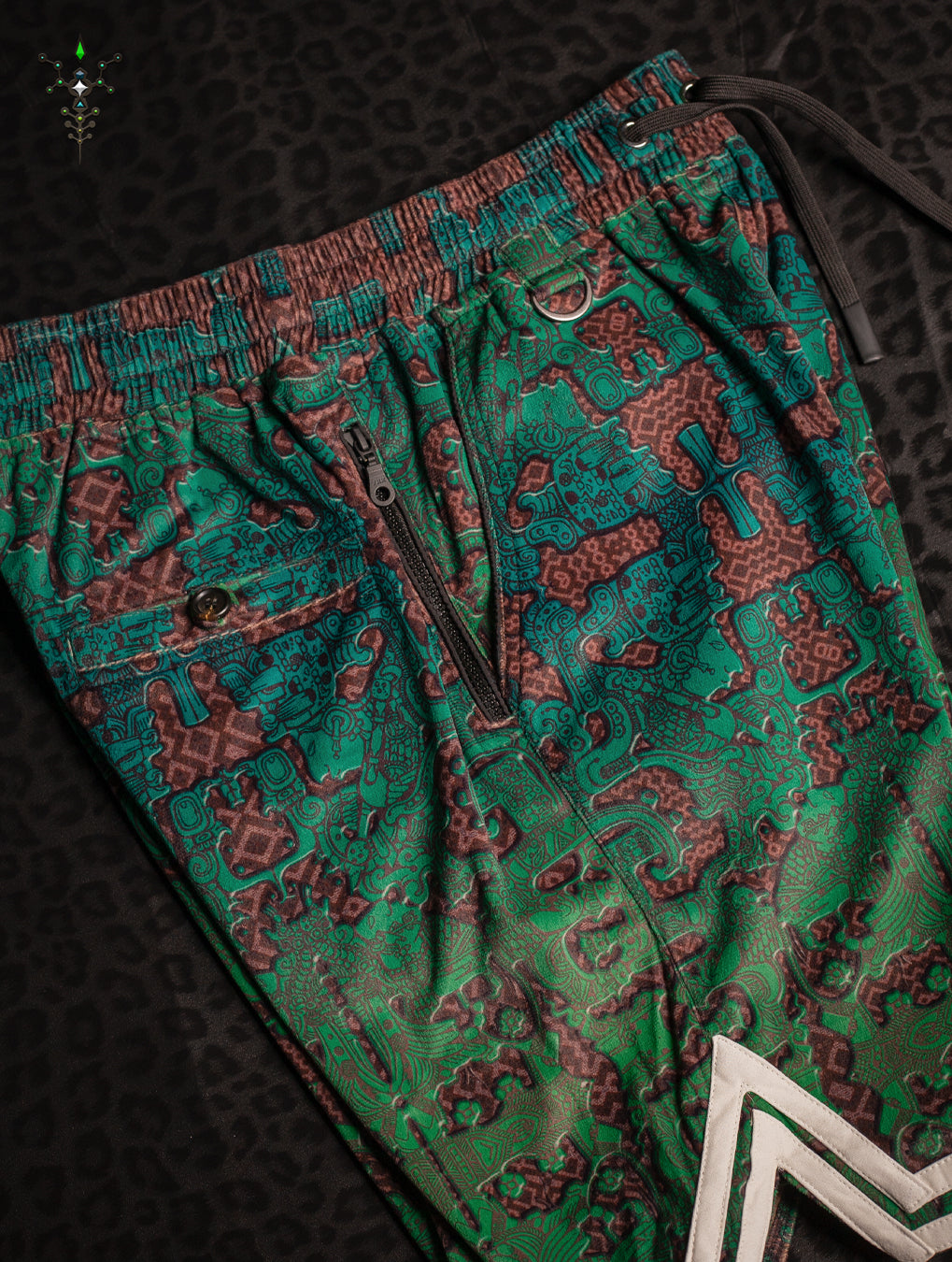 Boxing Shorts White Mountains / Velvet Fawn - JADEMAYANS