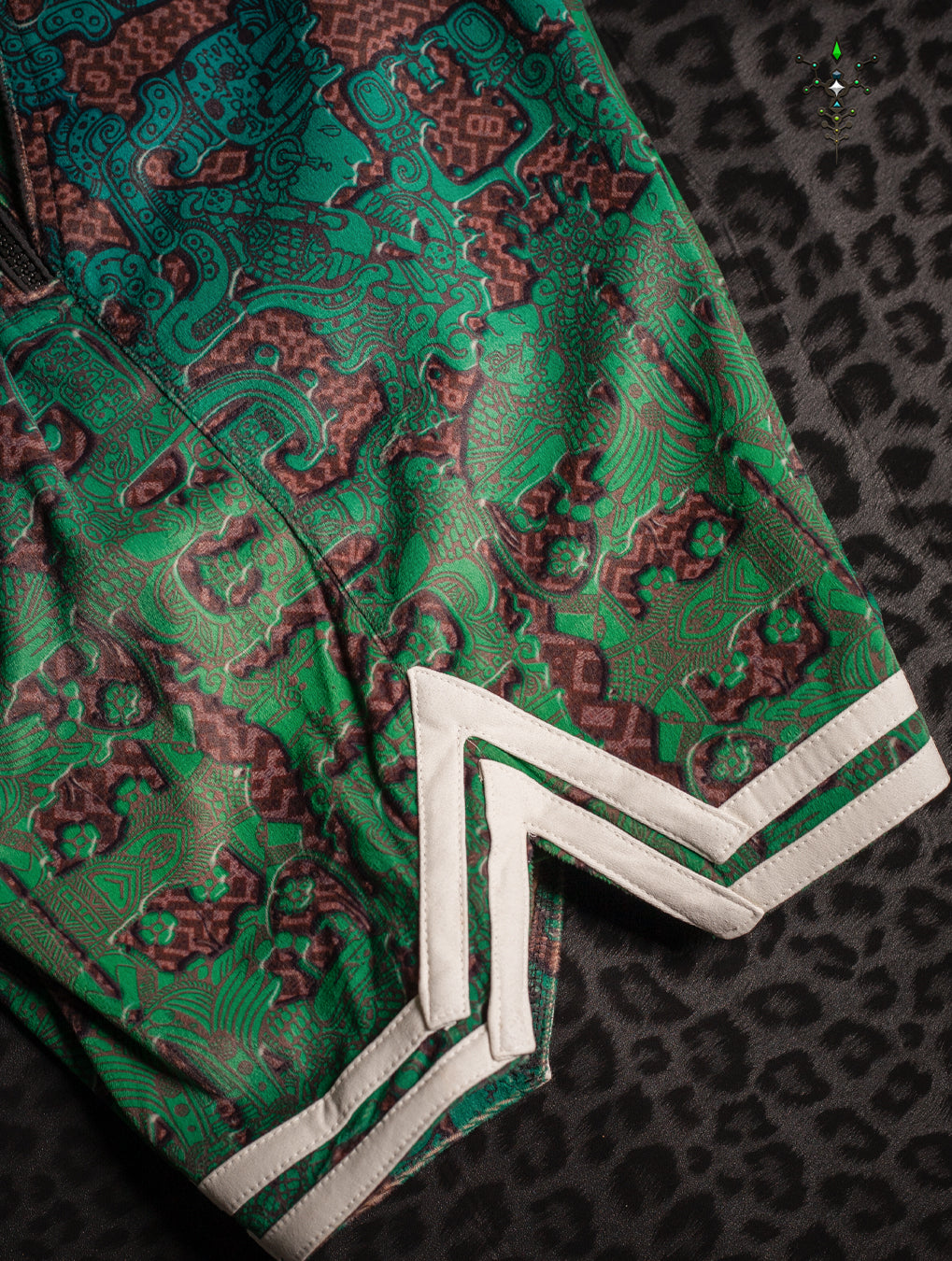 Boxing Shorts White Mountains / Velvet Fawn - JADEMAYANS
