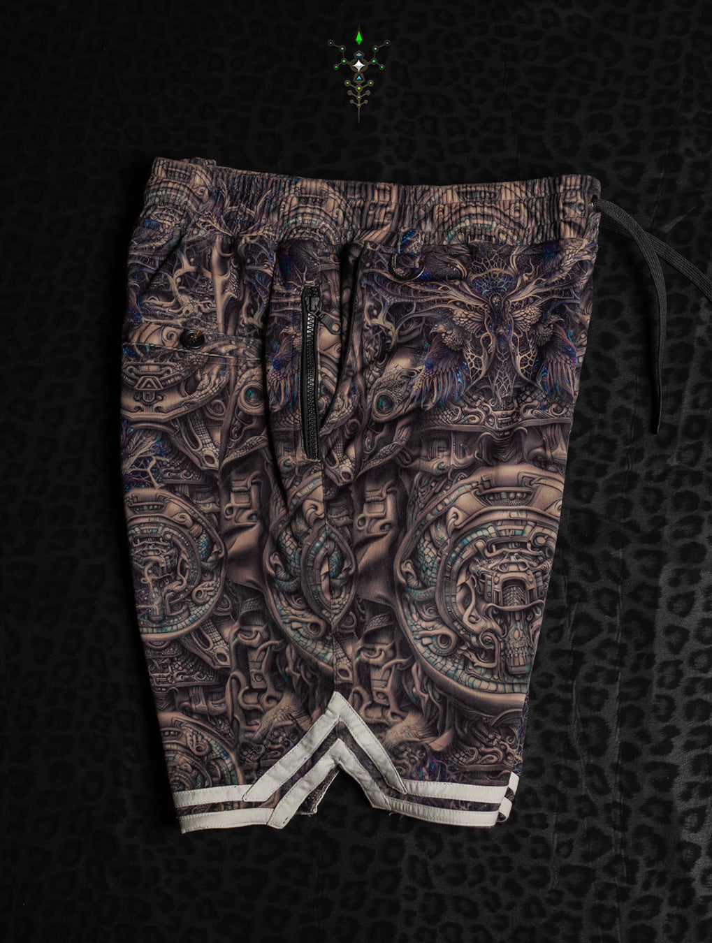 Boxing Short White Mountains Men / Velvet Fawn - KETZALCOATL