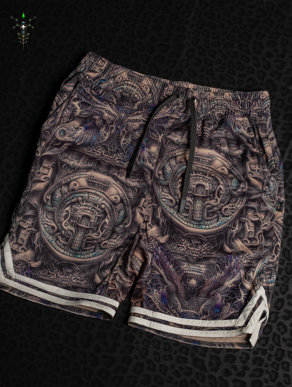 Boxing Short White Mountains Men / Velvet Fawn - KETZALCOATL