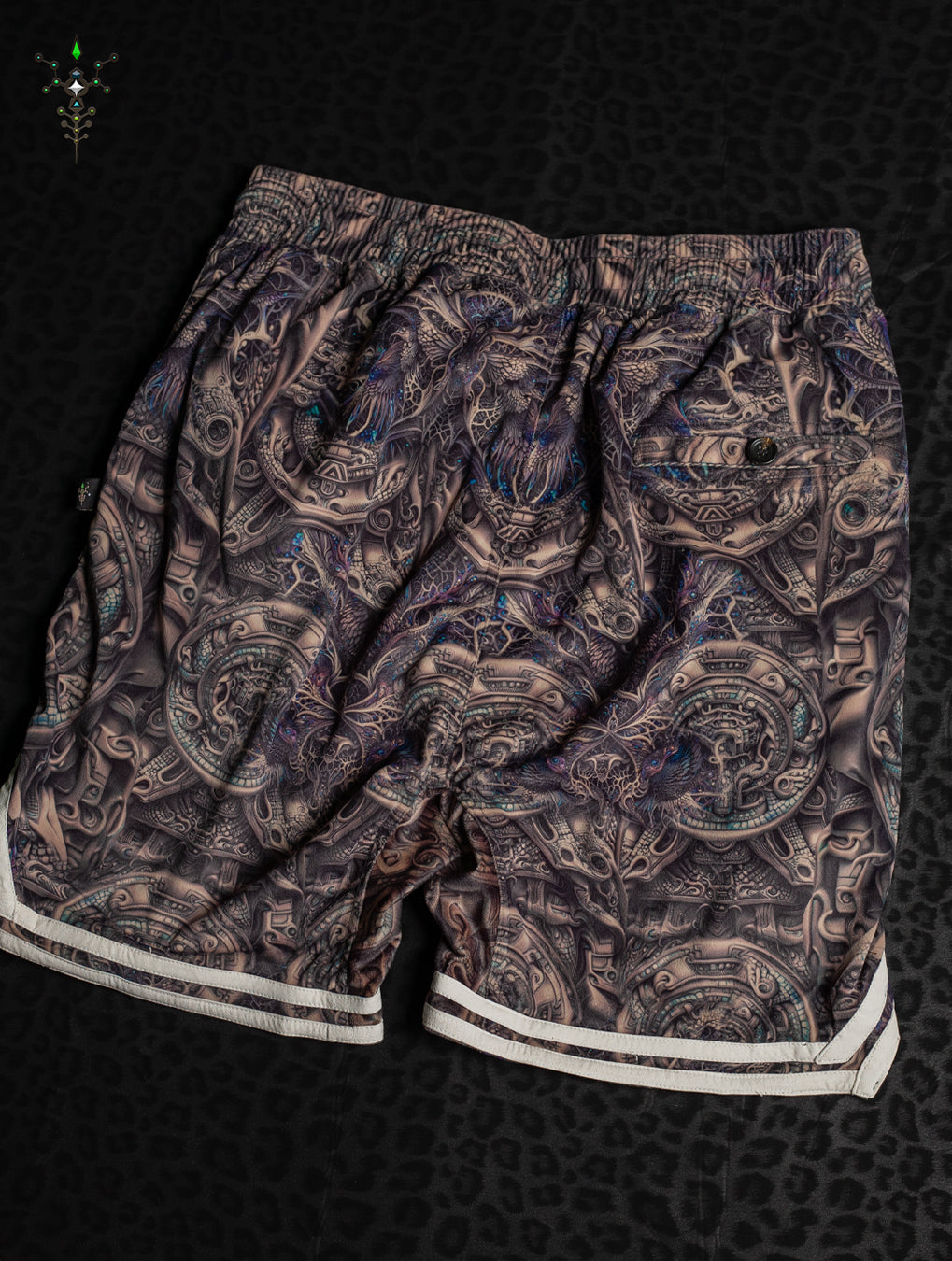 Boxing Short White Mountains Men / Velvet Fawn - KETZALCOATL