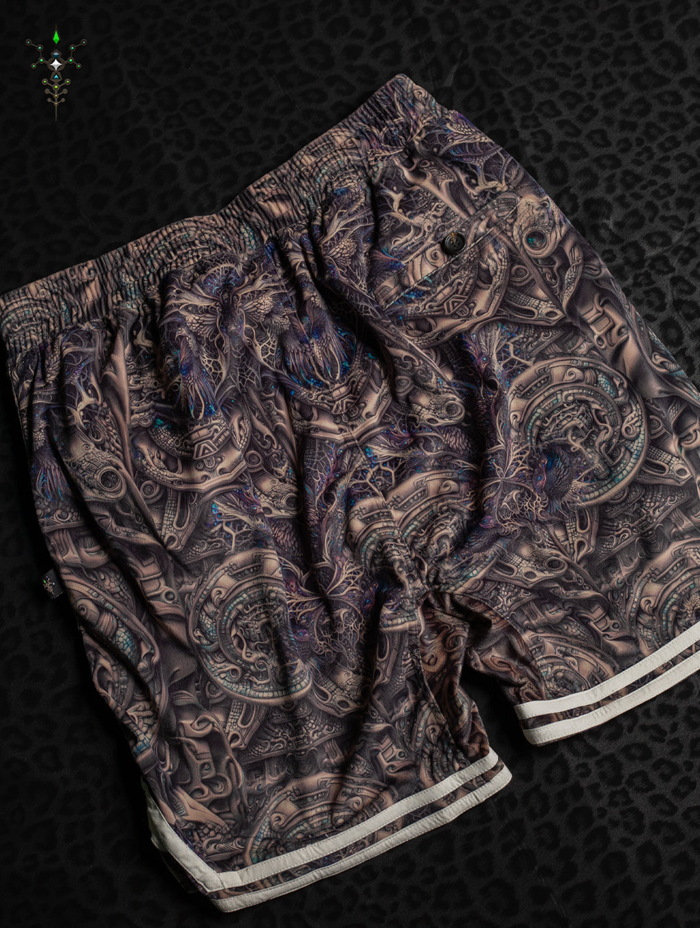 Boxing Short White Mountains Men / Velvet Fawn - KETZALCOATL