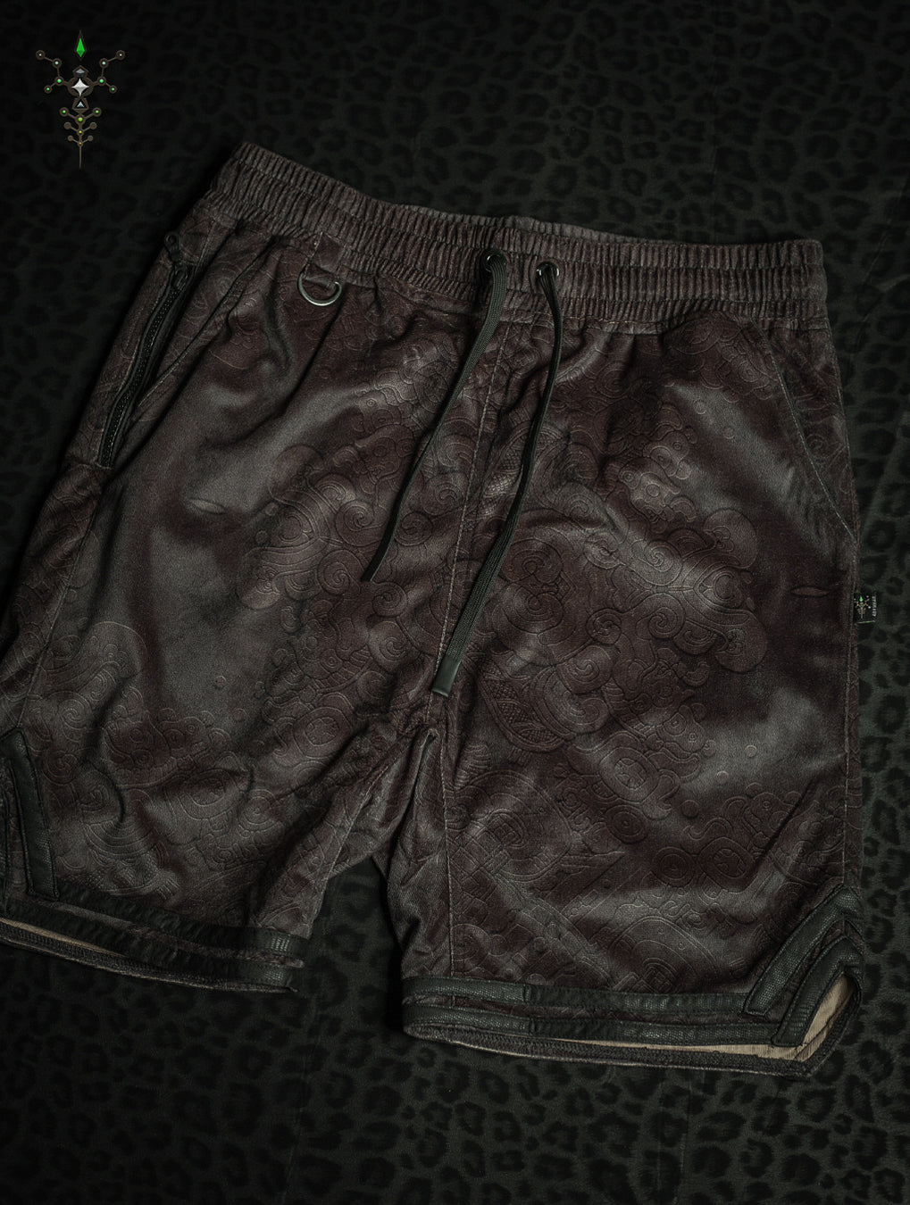 Bossking Shorts Black Mountains / Velvet Fawn - MAYAN CODEX