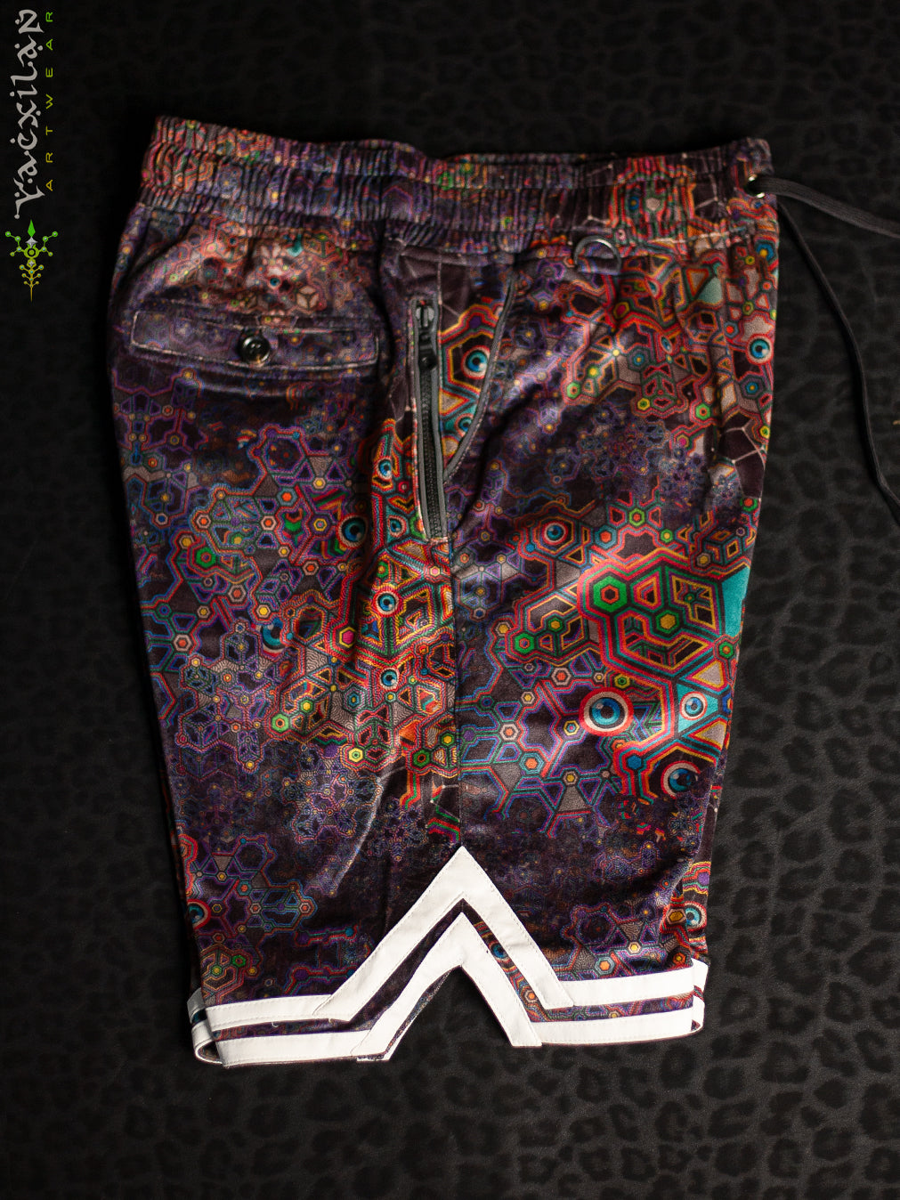 Boxing Short White Mountains Men / Velvet Fawn - ASTROCORAL