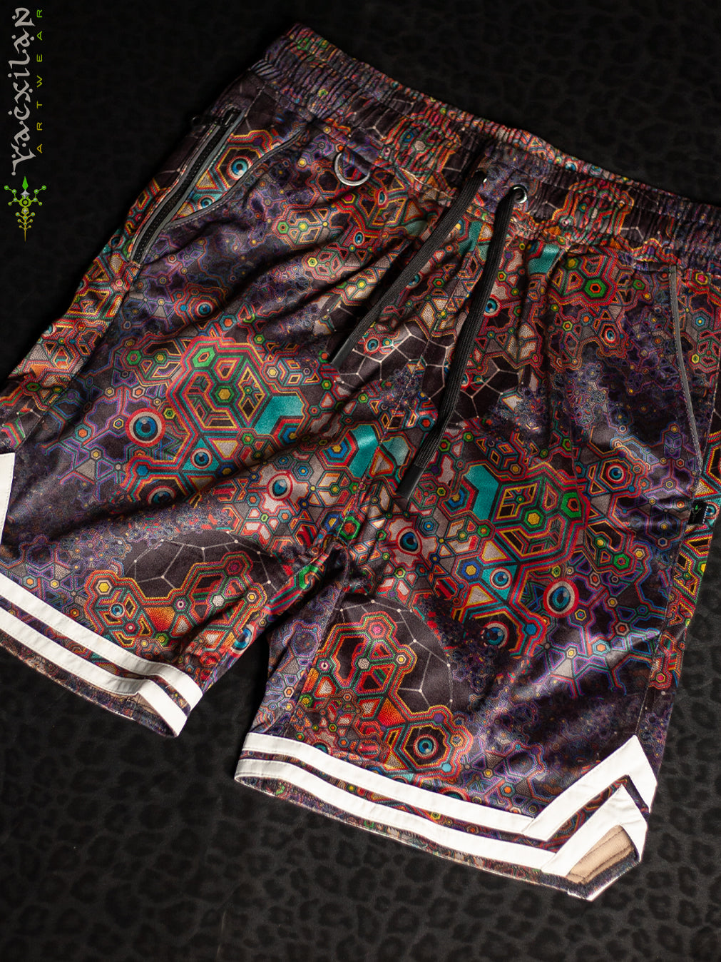Boxing Short White Mountains Men / Velvet Fawn - ASTROCORAL
