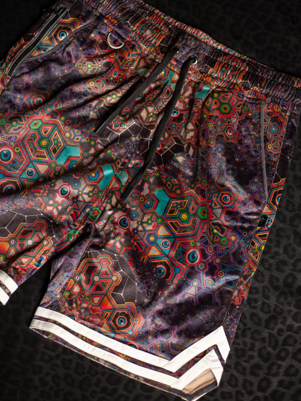 Boxing Short White Mountains Men / Velvet Fawn - ASTROCORAL