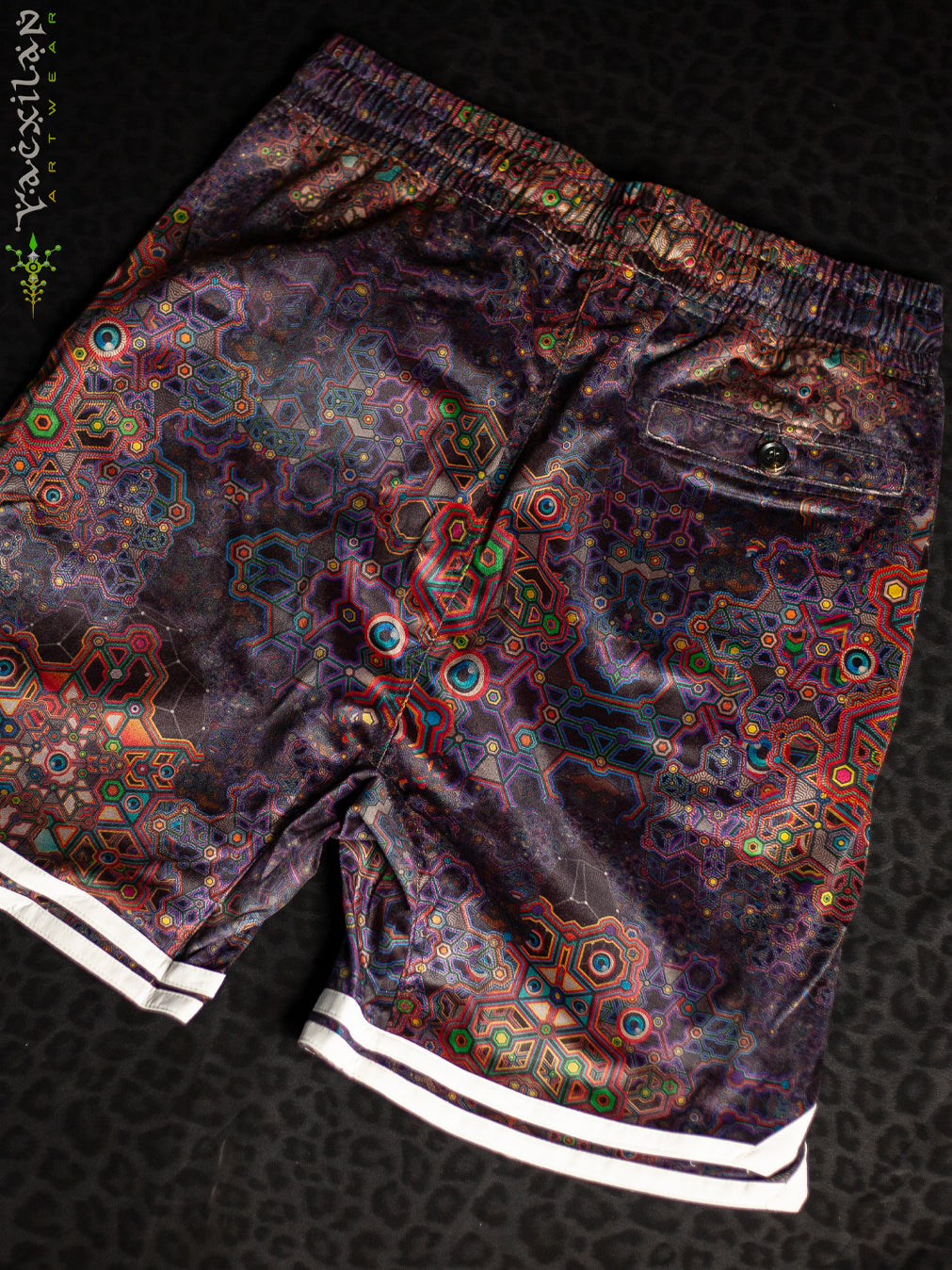 Boxing Short White Mountains Men / Velvet Fawn - ASTROCORAL