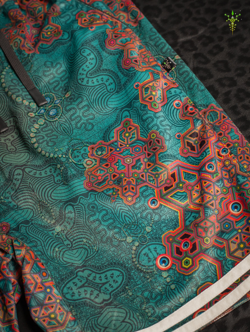 Boxing Shorts White Mountains / Velvet Fawn - ATLANTIS